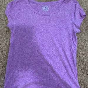 Plain purple short sleeve shirt